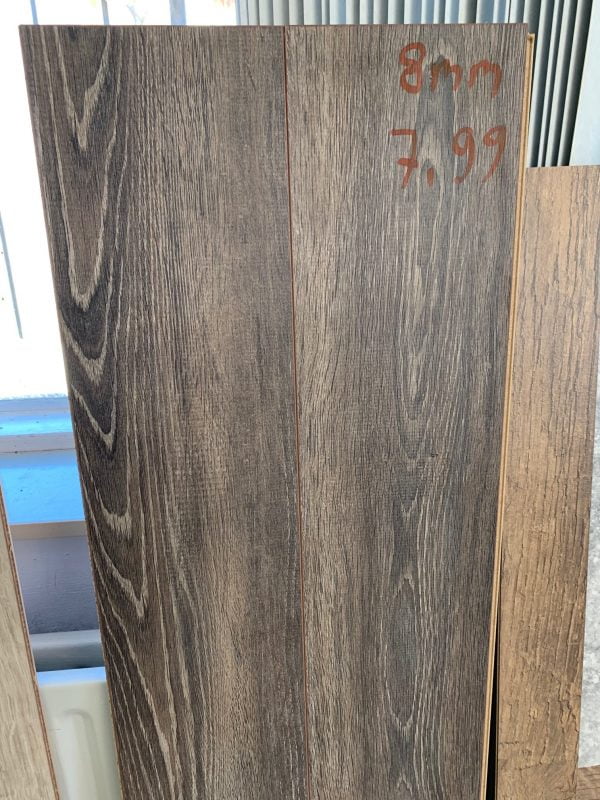 Restpartij 8mm Brown Oak Grey